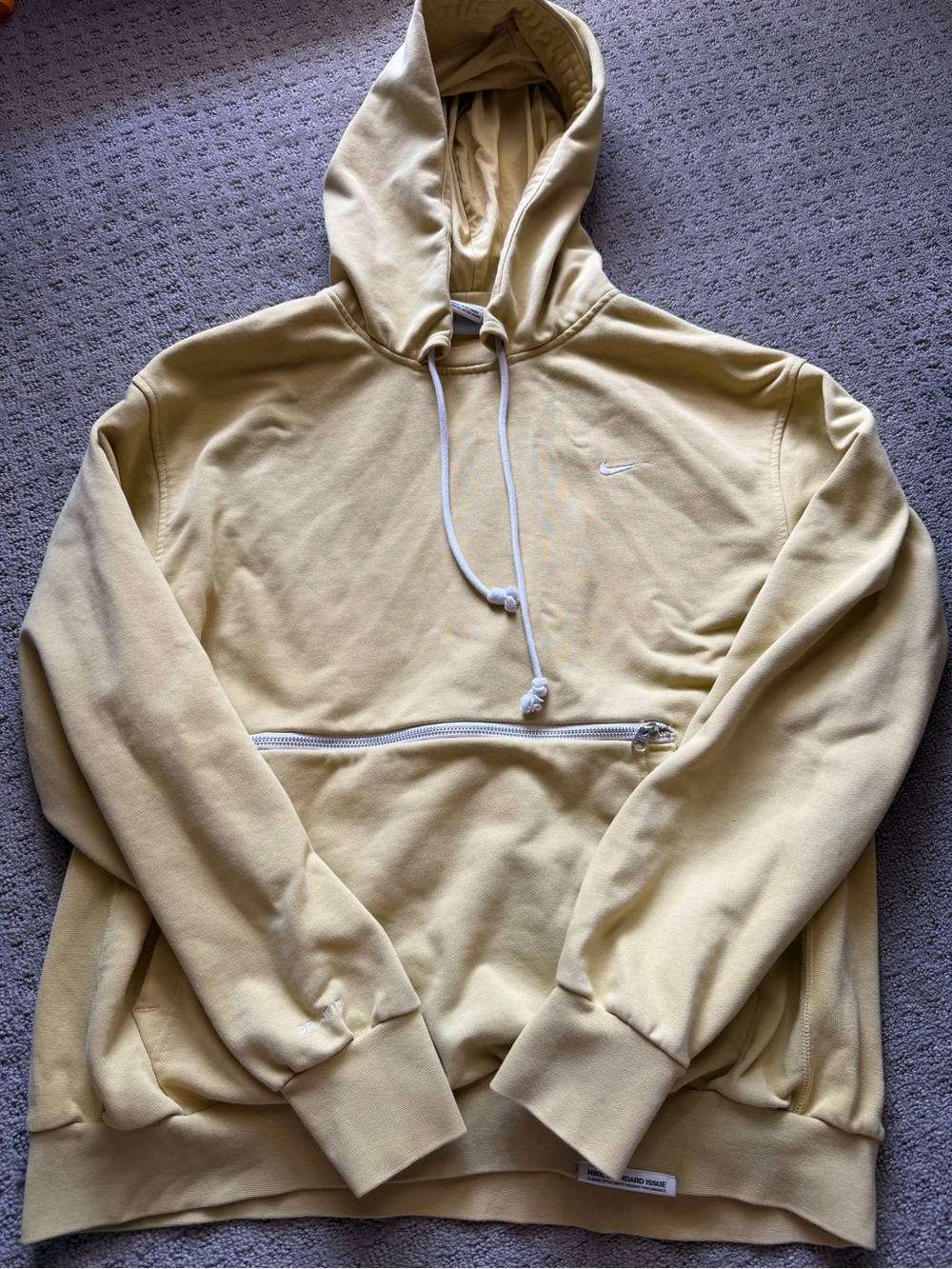 Men’s Nike Yellow Dri-Fit Hoodie Sz L